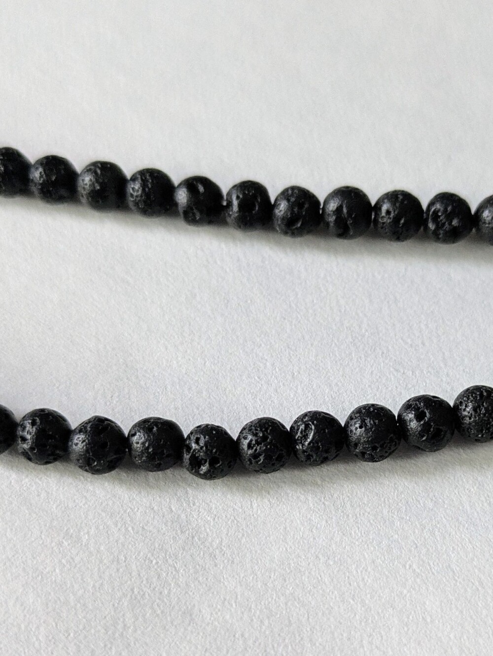 NWT Black Lava Beads